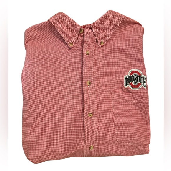 THE Ohio State University Button-Up Shirt with Embroidered Ohio State logo - Picture 1 of 5